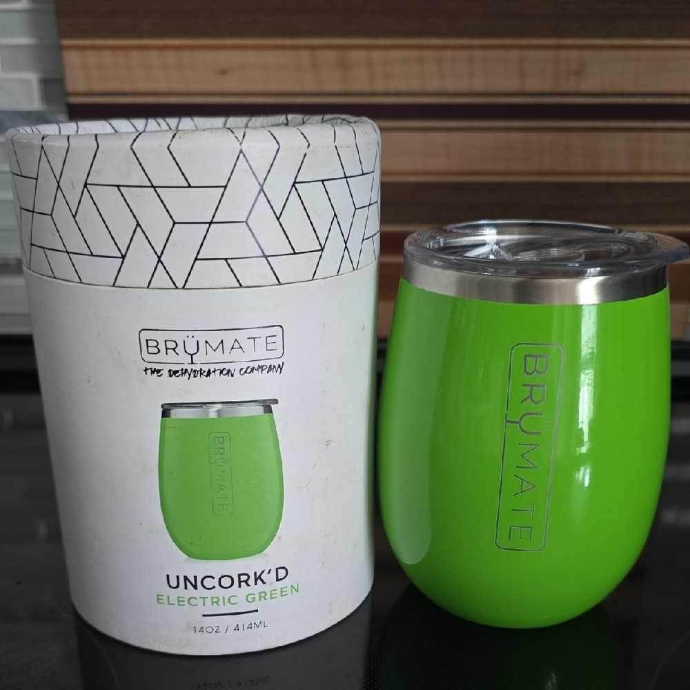 Uncork'd 14oz Stemless Tumbler - Electric Green